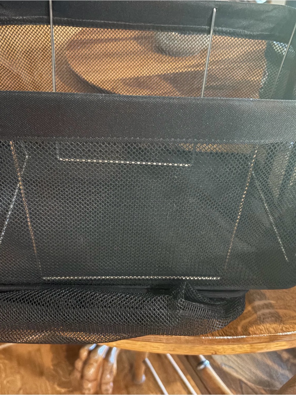 Stackable Black Mesh Freezer Bins  - total of 4